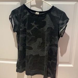 Free People Camo Tshirt